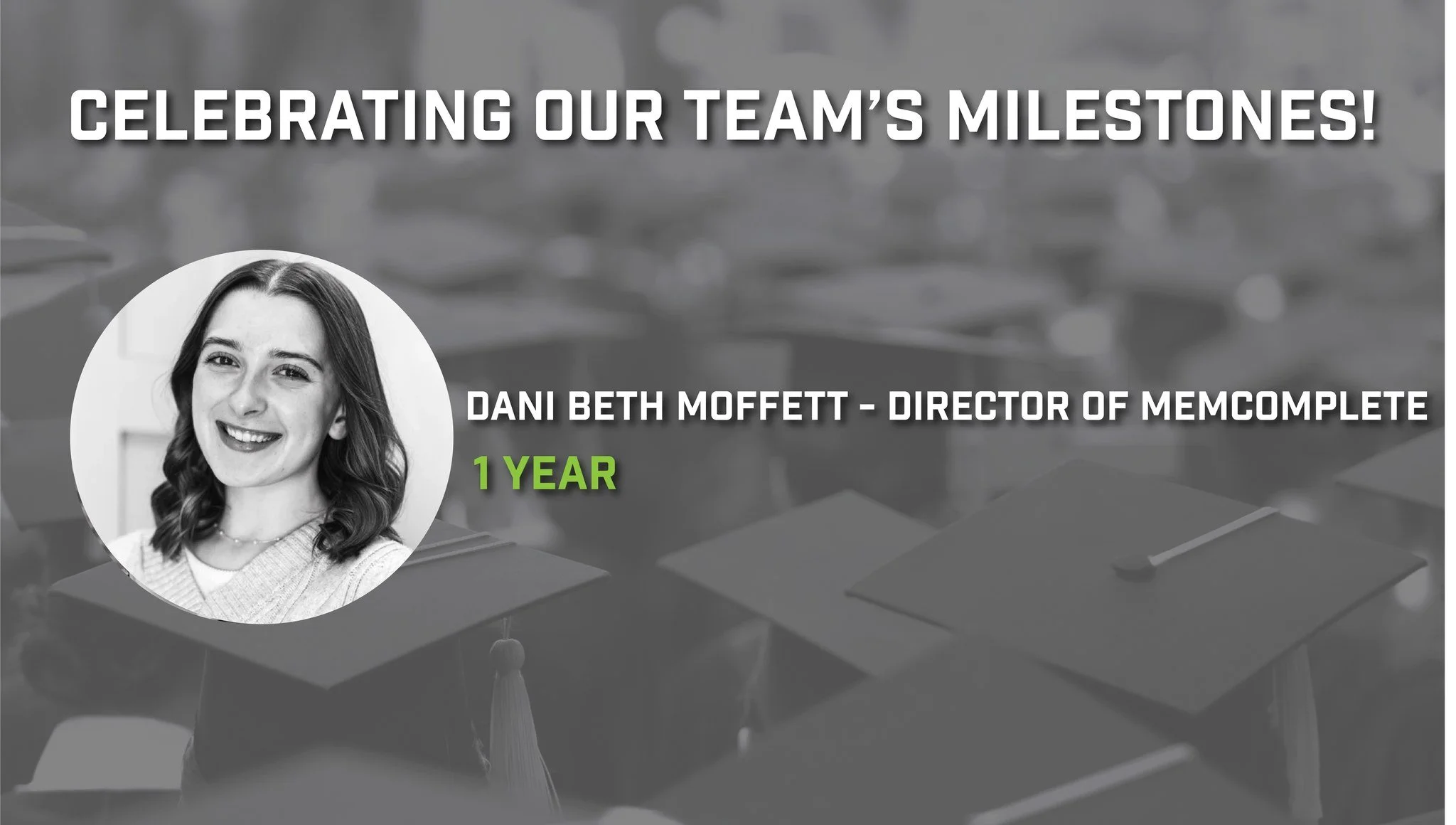 Congrats to our team members who are celebrating big milestones in June! 

Congratulations to: 
Dani Beth Moffett-1 year 

We could not Build Tennessee's Future Workforce without your hard work!