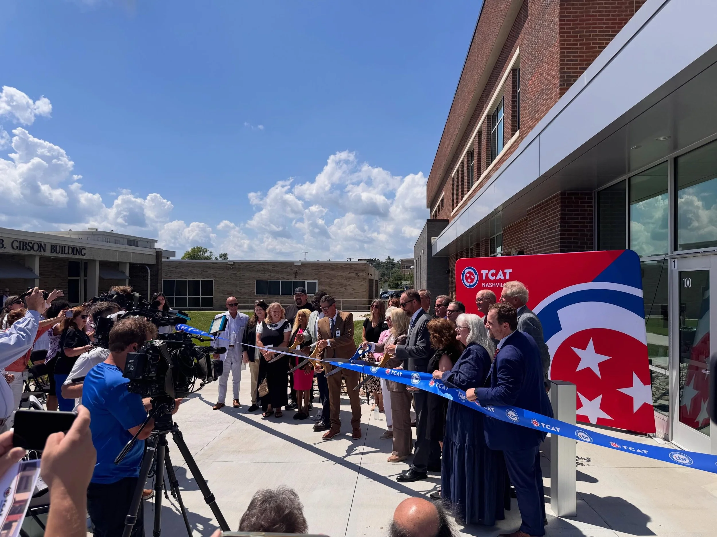 Our team was excited to attend a ribbon cutting at @tcat_nashville for the opening of their new allied health building! This state of the art facility will provide students with the skills and certifications to be the next nurses and dental professio