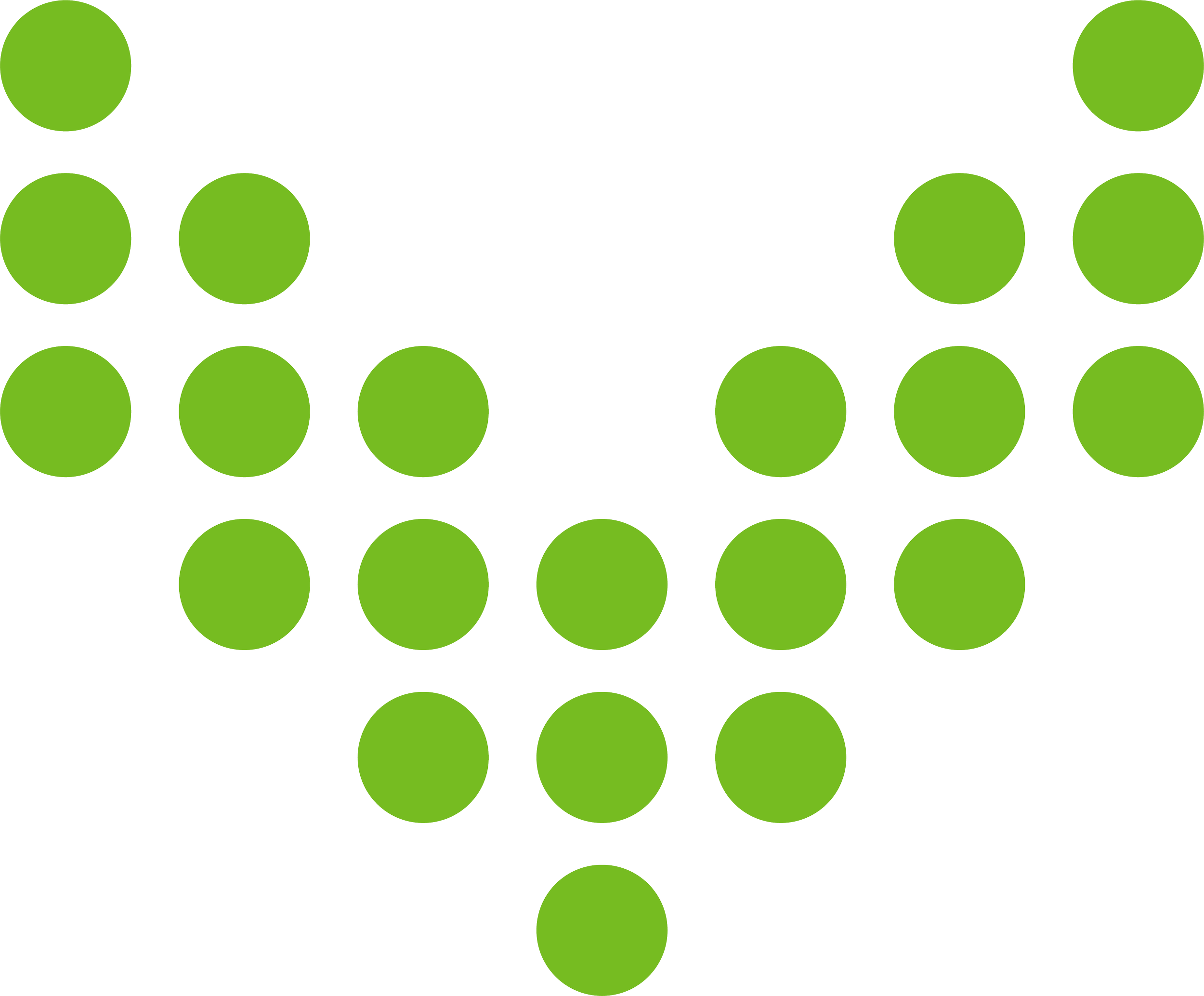 A molecular structure diagram with green spheres representing atoms connected by black lines, illustrating a chemical compound.