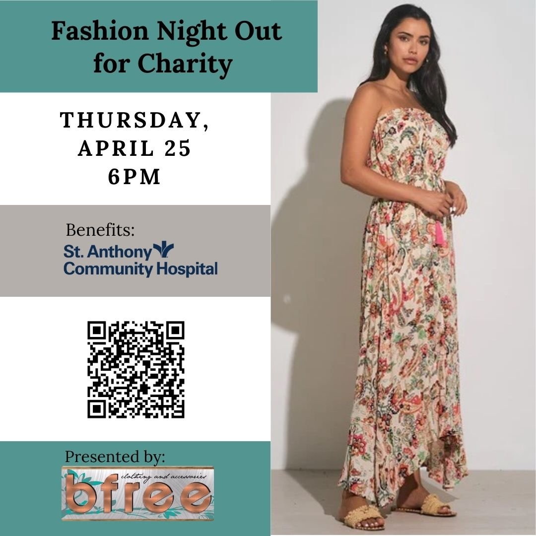 Celebrate Women's Health in Style✨

Join us for a night of fashion, food, and fundraising! ️

Support St. Anthony's women's health initiatives at our stylish Fashion Night Out for Charity on Thursday, April 25th at 6:00 PM at the historic Stagecoach 