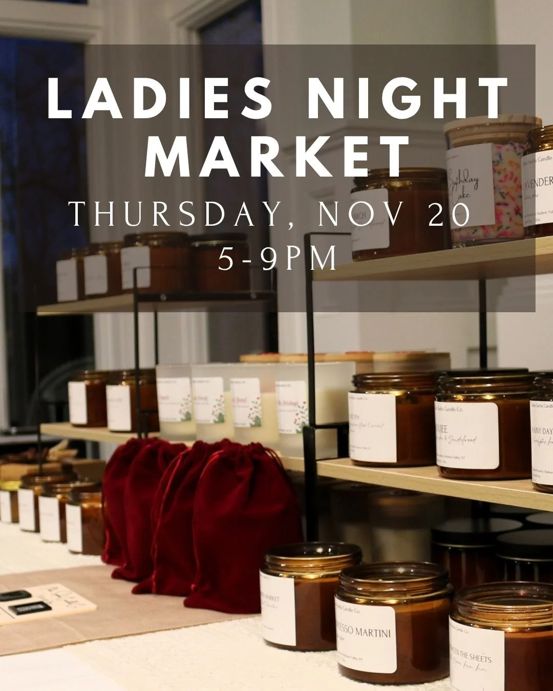 ✨ Gather your girlfriends for a festive night out! 🍷
Join us for Ladies Night Fall Market on Thursday, Nov. 20 | 5&ndash;9 pm &mdash; shop over 15 amazing local vendors in our beautiful atrium, then stay for dinner and drinks. 🛍️
💫 $10 admission a