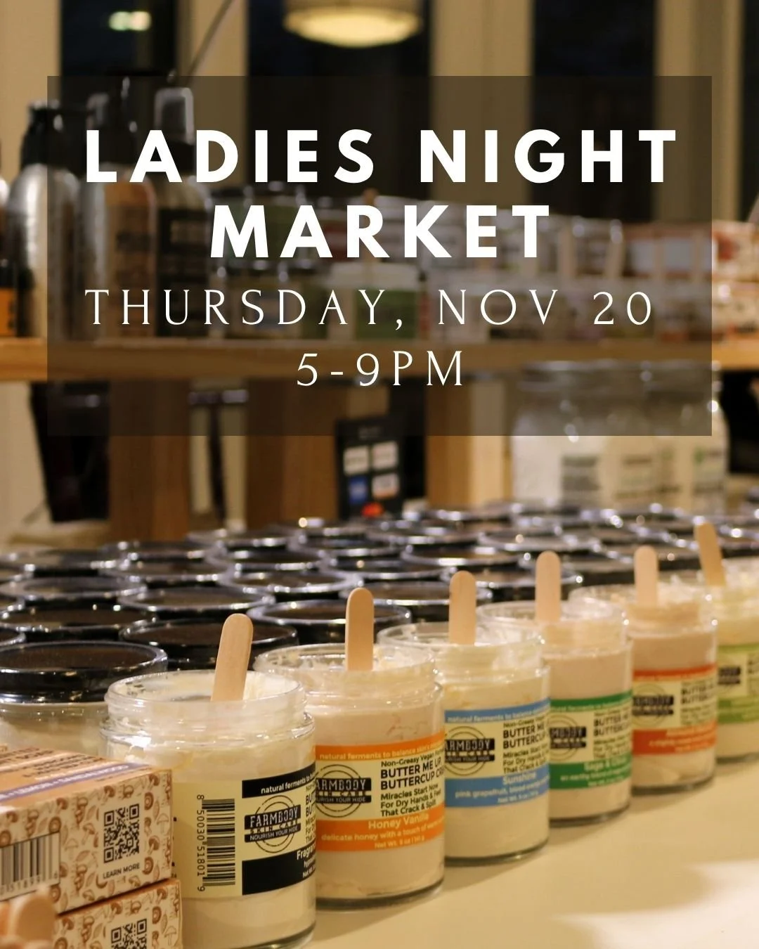 🛍️✨ Ladies Night Fall Market &mdash; Thurs, Nov. 20 | 5&ndash;9 PM
Shop 17 local vendors, sip festive cocktails, and enjoy our 3-Course Prix Fixe Dinner ($65) or just come to shop for $10 (includes a champagne cocktail!). 🍷💫
Limited reservations a