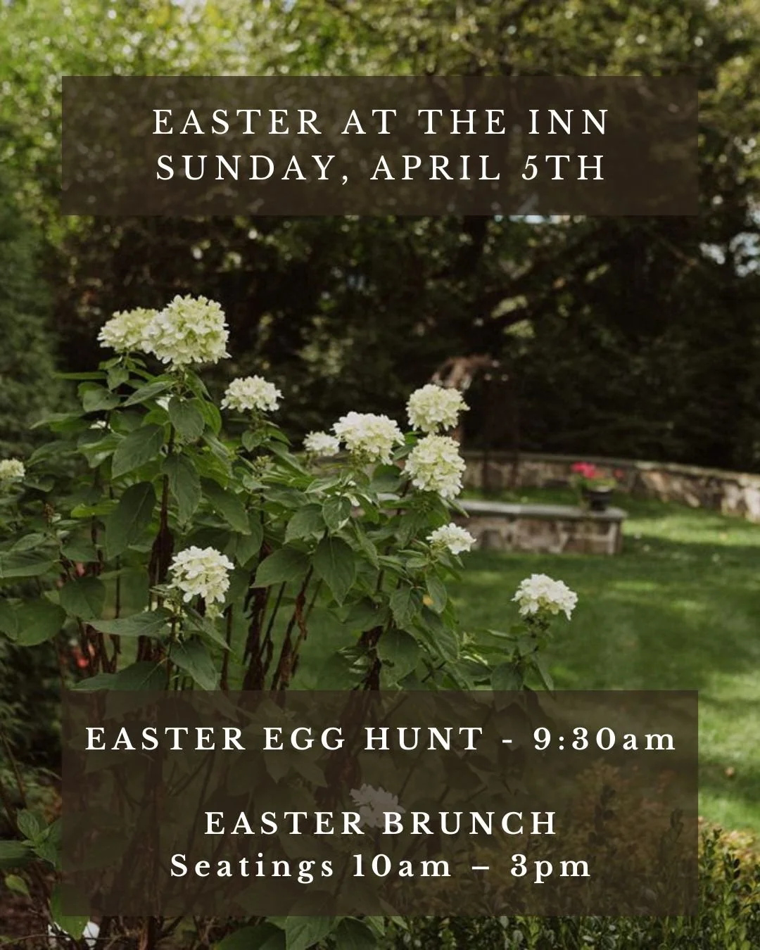 🐰 Egg Hunt. Crafts. Brunch. The best Easter Sunday starts here.

Join us at Stagecoach Inn on April 5th for an Easter the whole family will love!

🥚 Easter Egg Hunt Experience | 9:30am $5 per child | $15 per adult Egg hunt, arts &amp; crafts, Easte