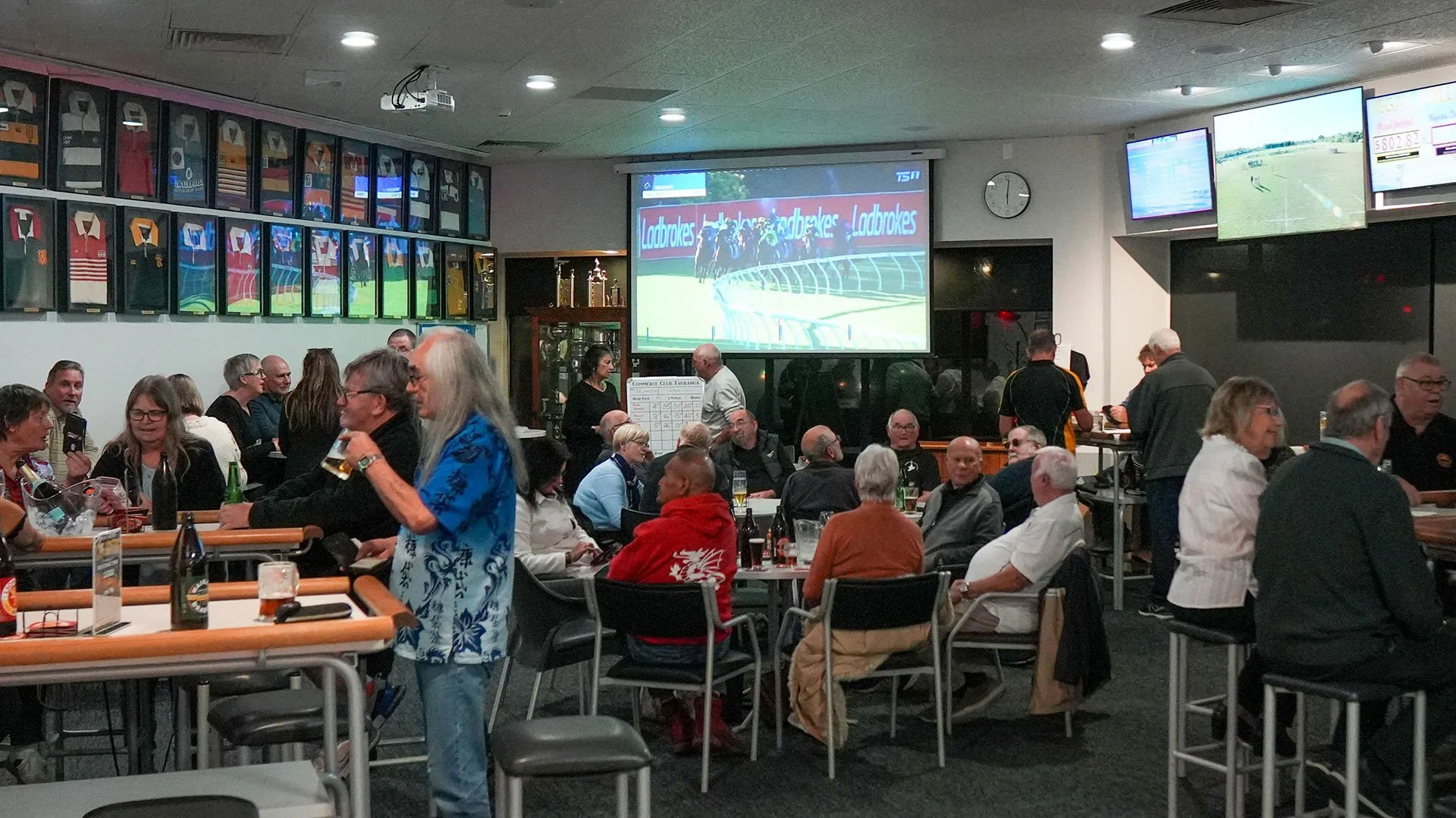 Very Busy TAB and sports bar area