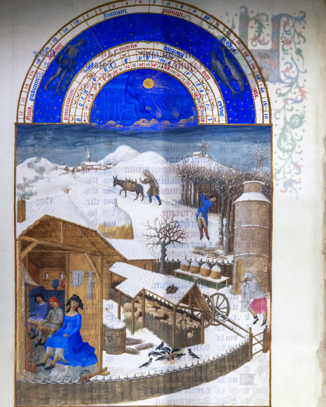 February in the Très Riches Heures du Duc de Berry