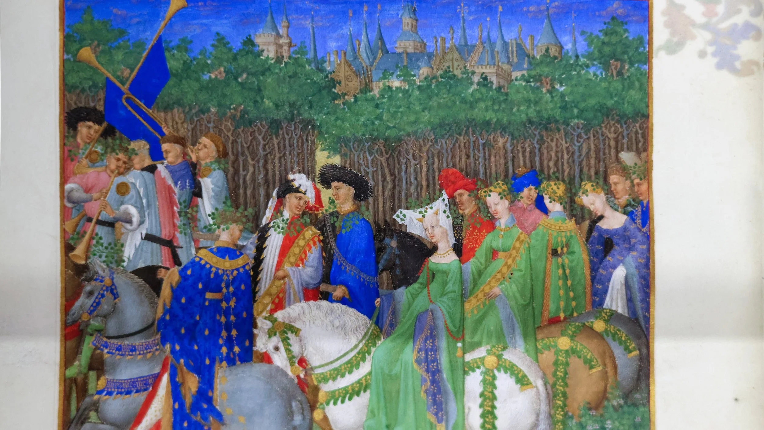 May Calendar Page in the Très Riches Heures du Duc de Berry