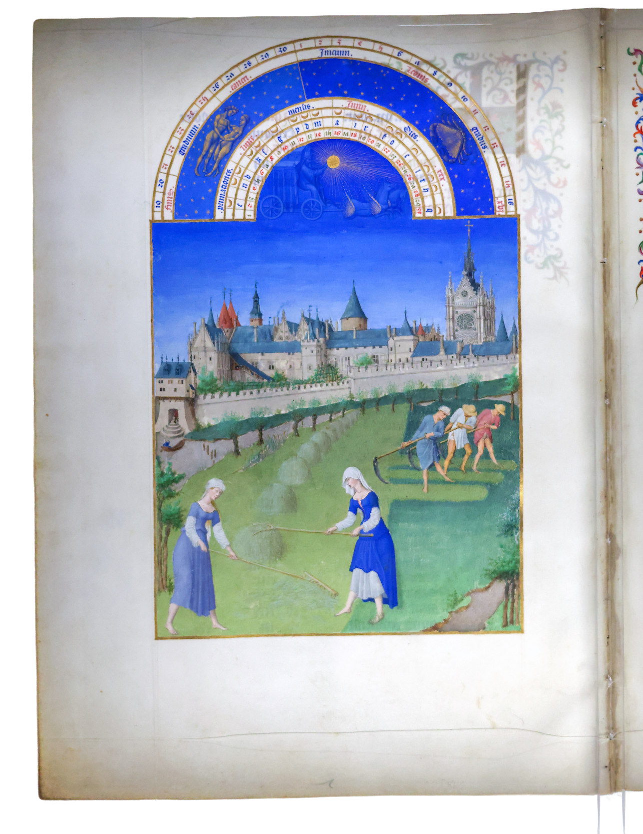 June in the Très Riches Heures du Duc de Berry