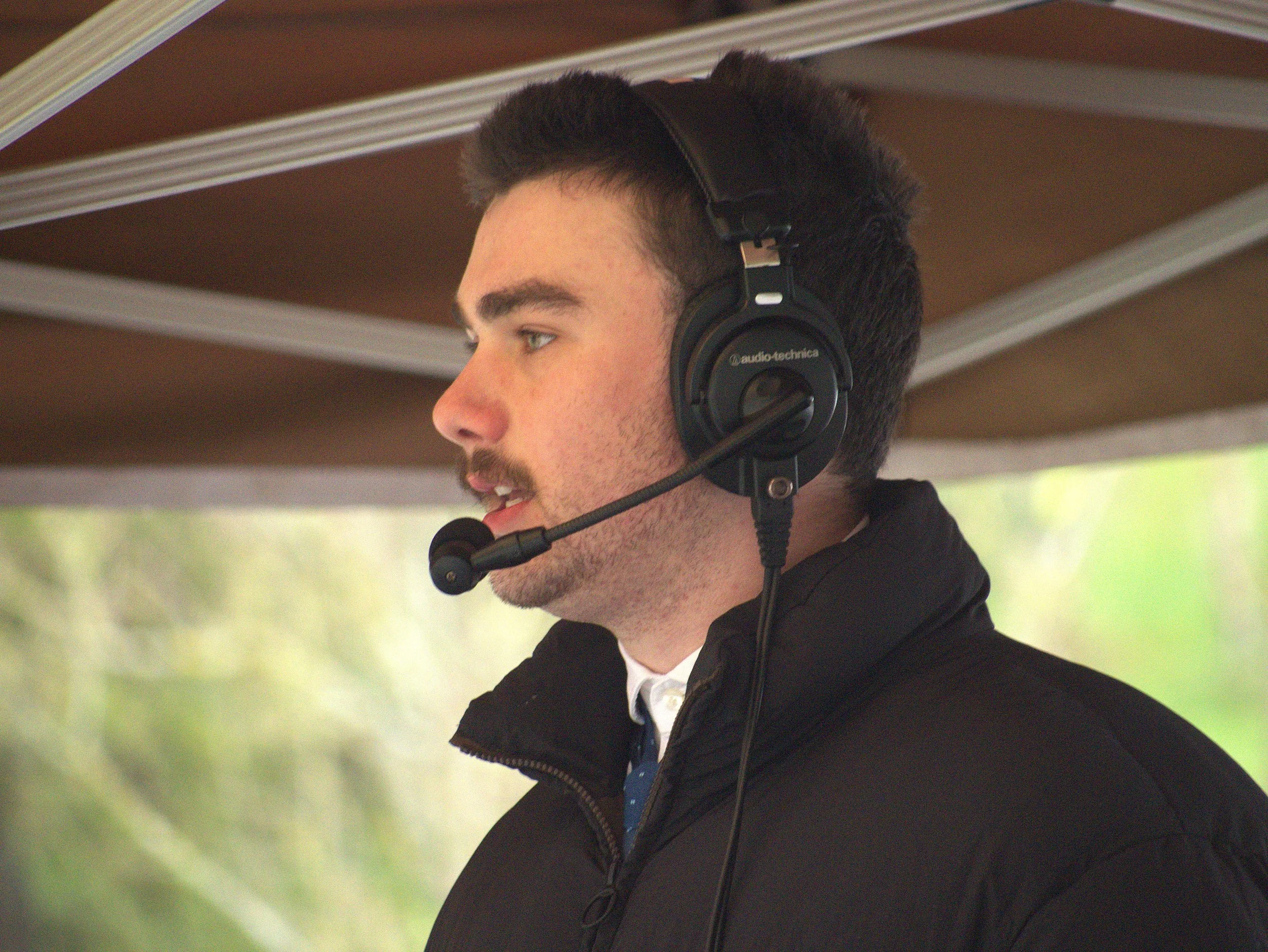 Charlie on the mic. Photo credit: Ian Templeton.