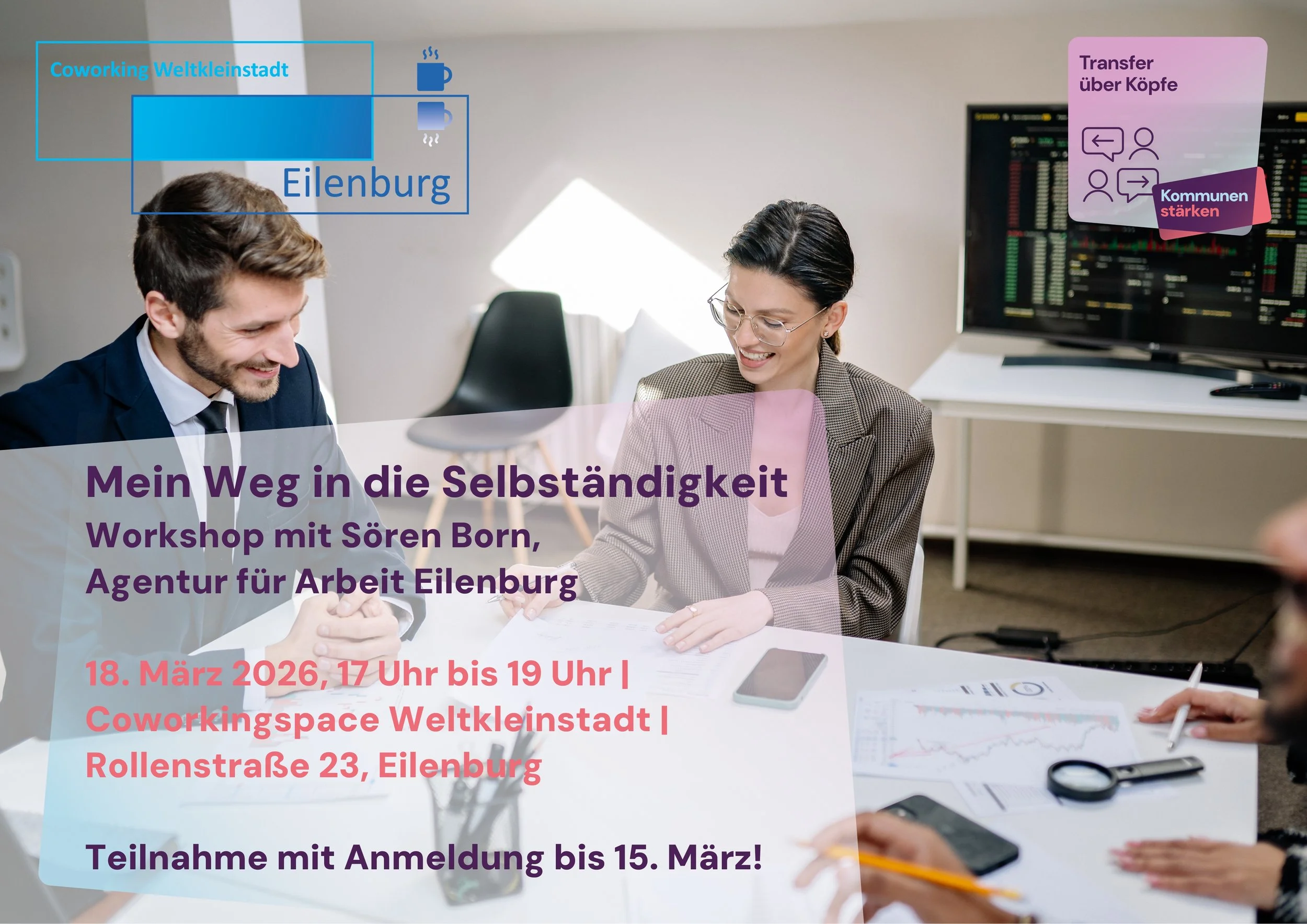 Workshop – Mein Weg in die Selbständigkeit