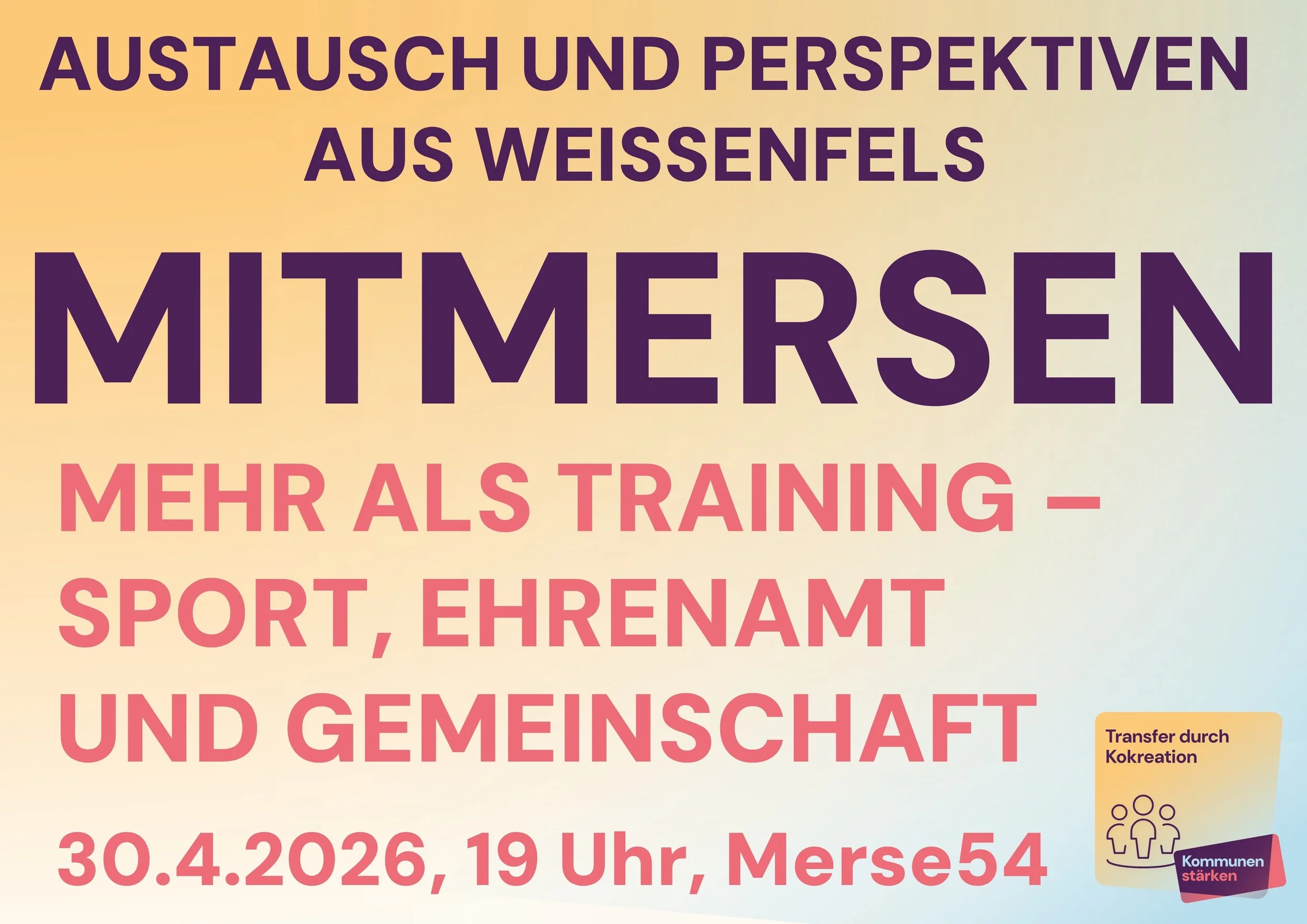 mitmersen – Mehr als Training: Sport, Ehrenamt und Gemeinschaft