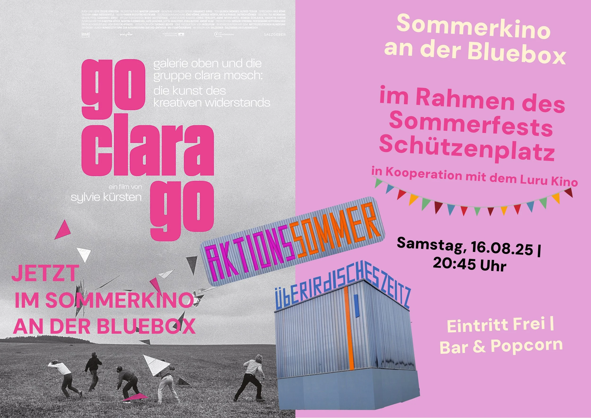 “go clara go” von Sylvie Kürsten - im Sommerkino an der Bluebox