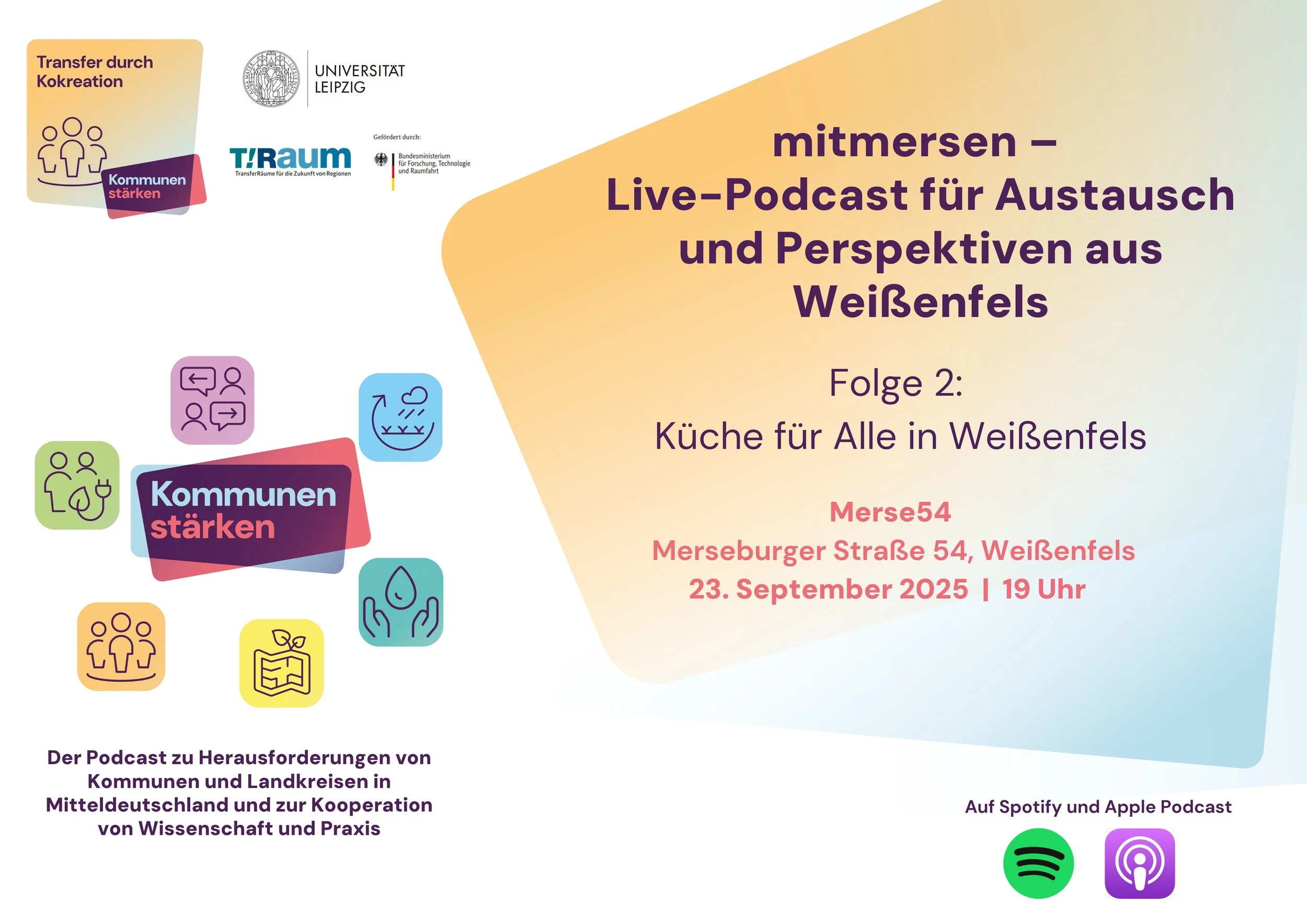 mitmersen – Ein Live-Podcast für Austausch und Perspektiven aus Weißenfels – Folge 2: Küche für Alle