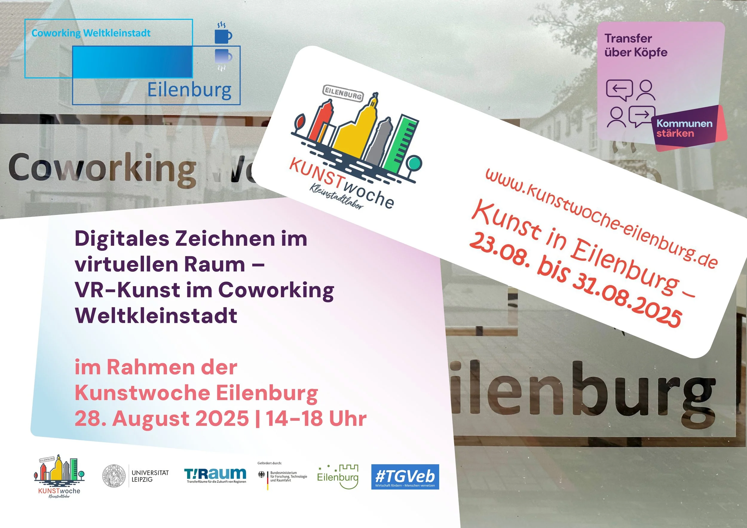 Digitales Zeichnen im virtuellen Raum - VR-Kunst im Coworking Weltkleinstadt im Rahmen der Kunstwoche Eilenburg