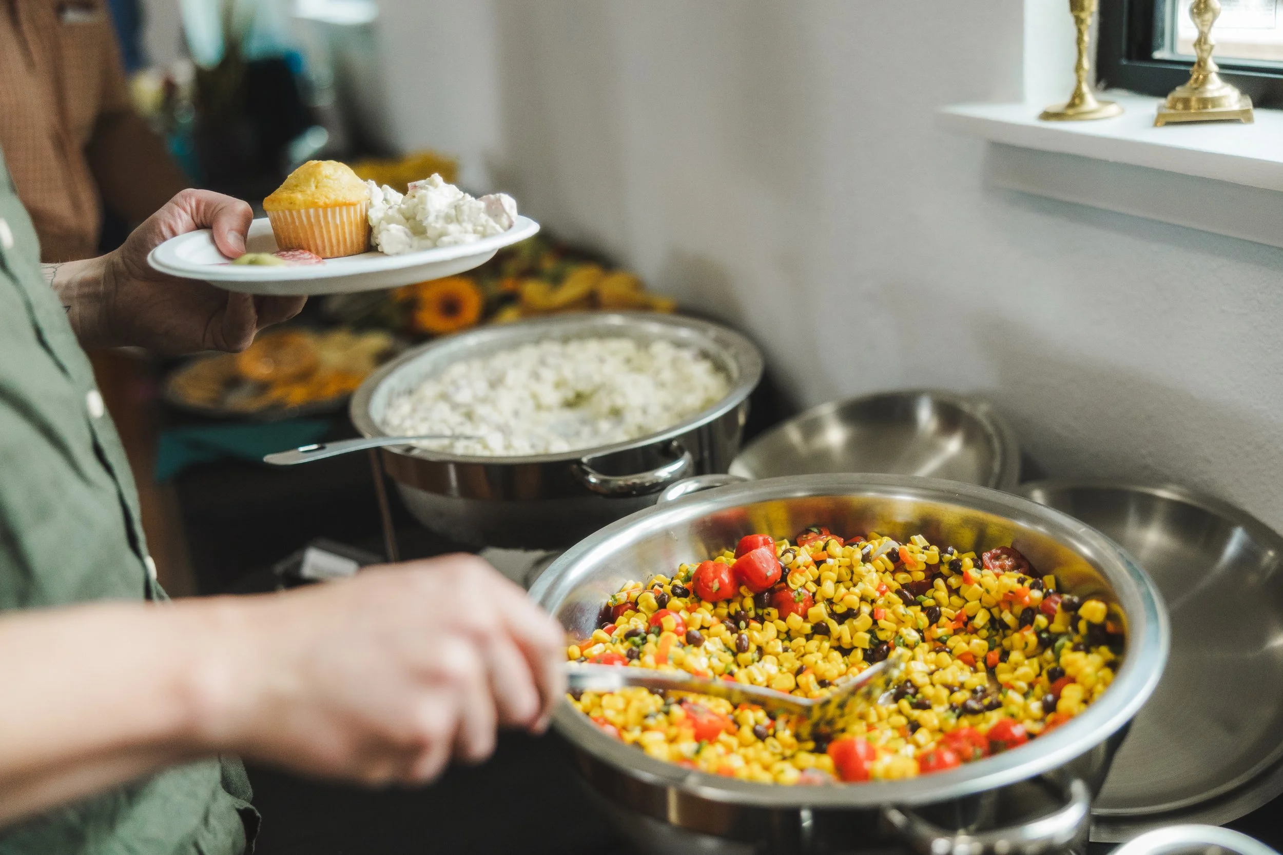 Vegan and Gluten Free dinner catered by Casey J's Catering for event hosted by The Franklin Events and Community Center
Photographer: Katy Nevinsky
