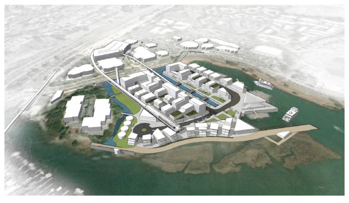 Team 2: Larkspur Landing
New mixed-use development and an extension of the SMART line to the ferry on the former ferry parking lot.
(Christopher Cortes, Connor Grosskopf, Anisha Kimble, Travis Schneider.)