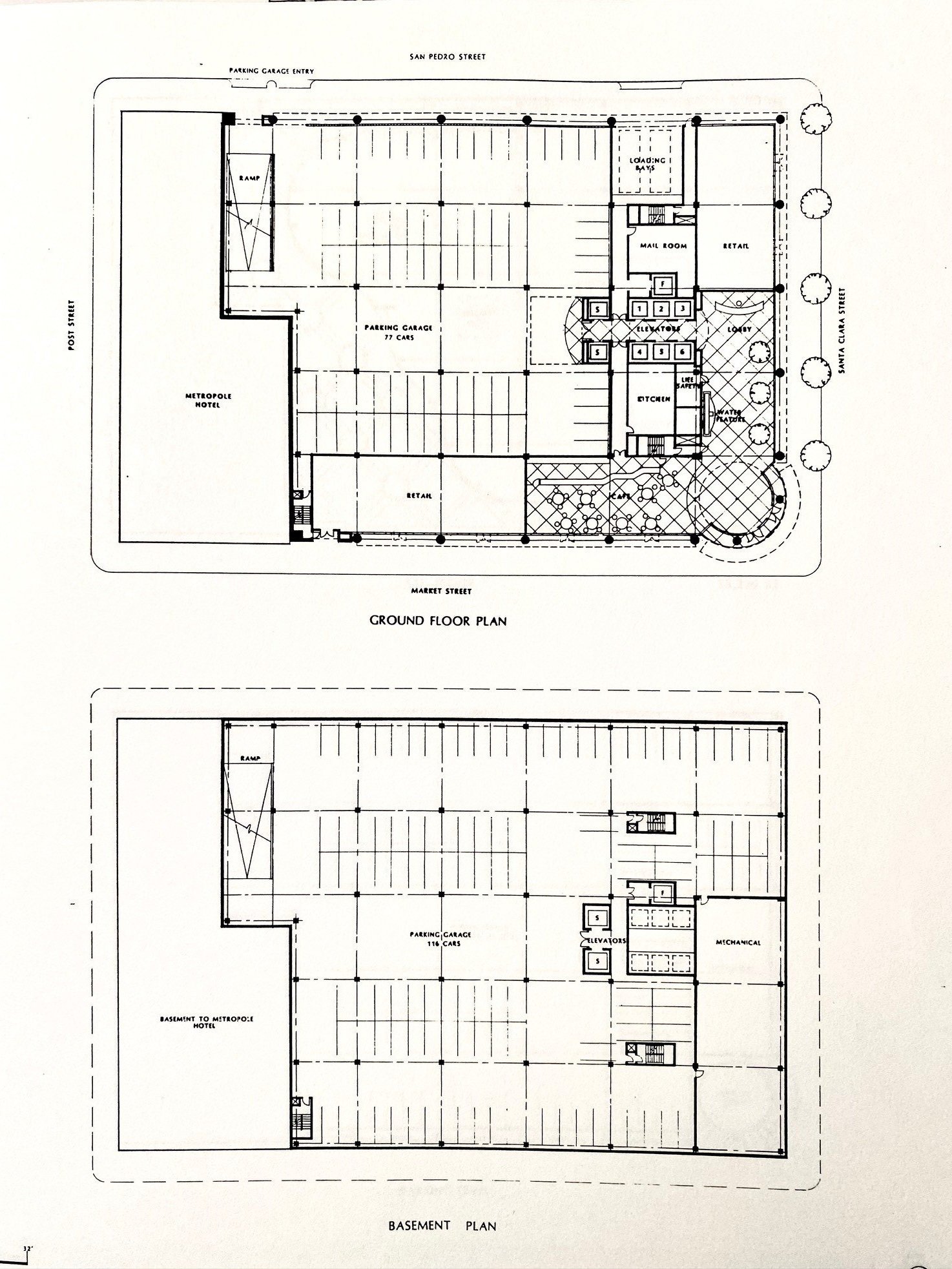 Ground floor and basement plans