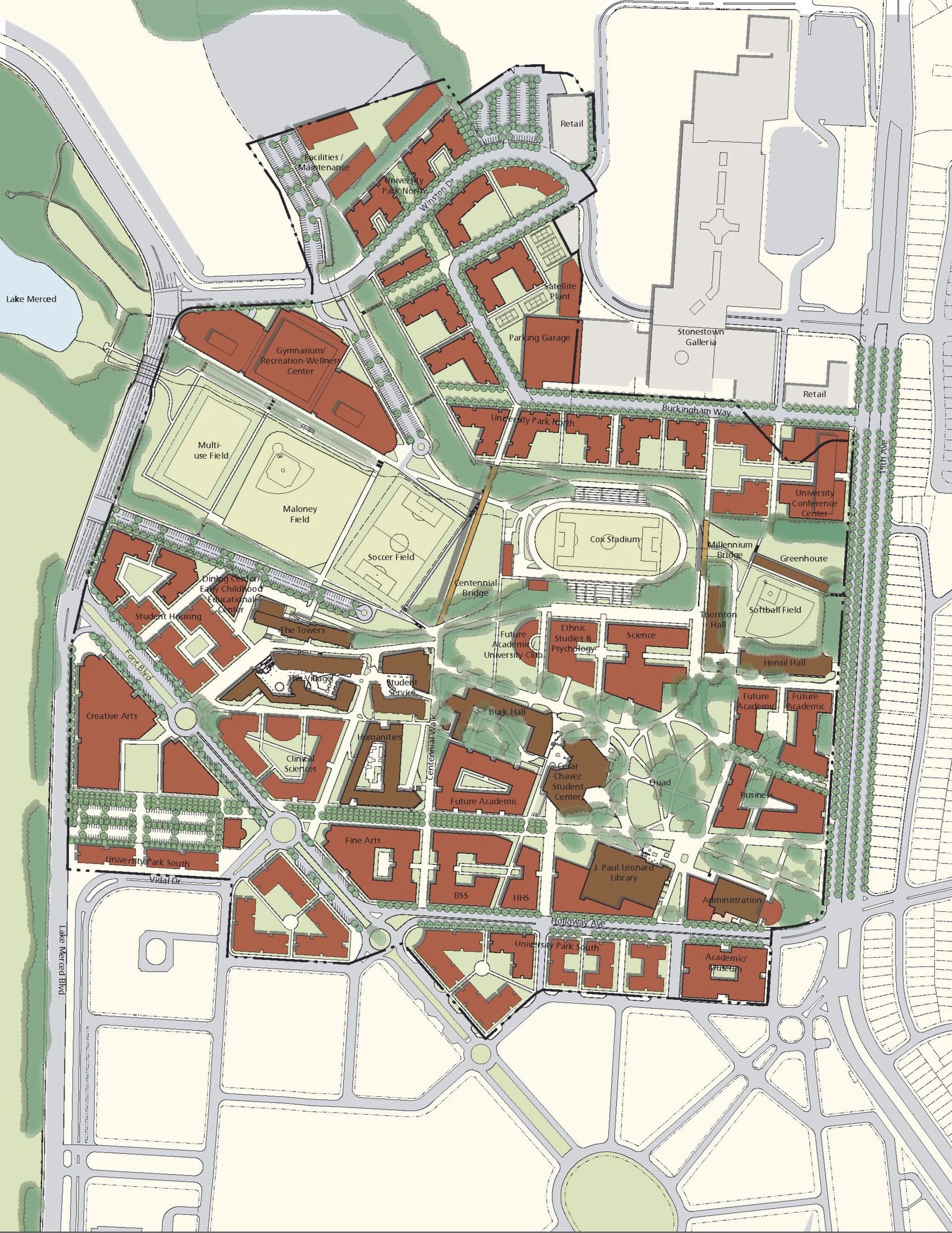 SF State master plan for 2020.