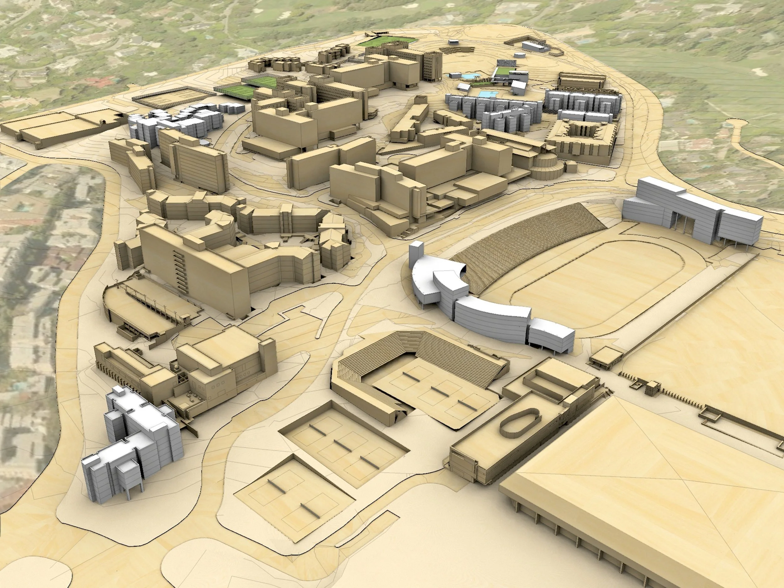 Drake Stadium Alternative B.