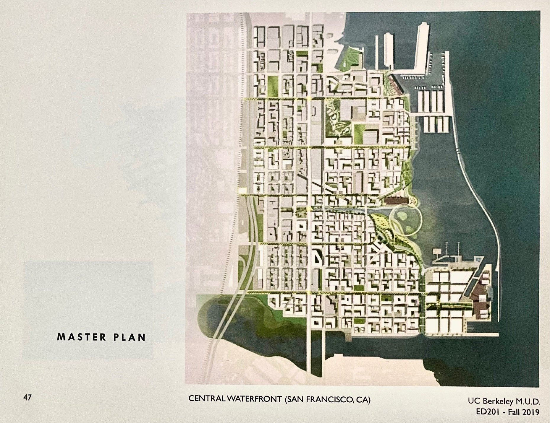The plan incorporates some of the existing industrial and waterfront sites and proposed several thousand new housing units and new waterfront parks.