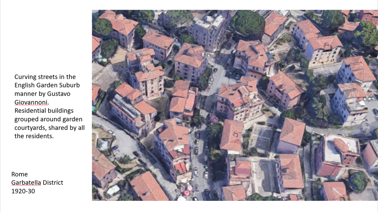 The urban pattern is made up of palazzini
