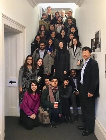 UC Berkeley and Cambridge University students in Cambridge with Ying Jin, Harrison Fraker.