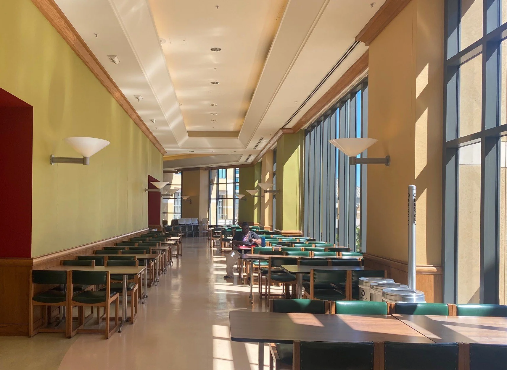 Fifth floor cafe.