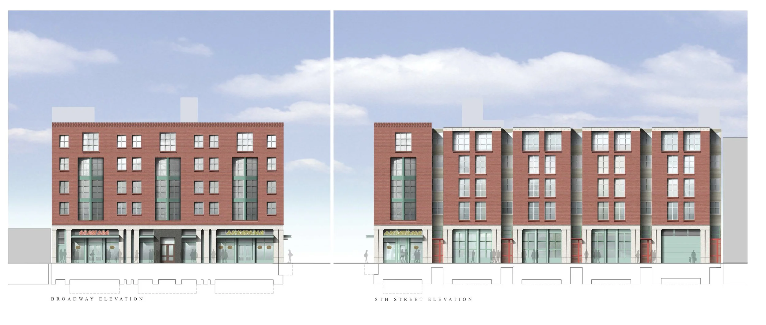 Street elevations.