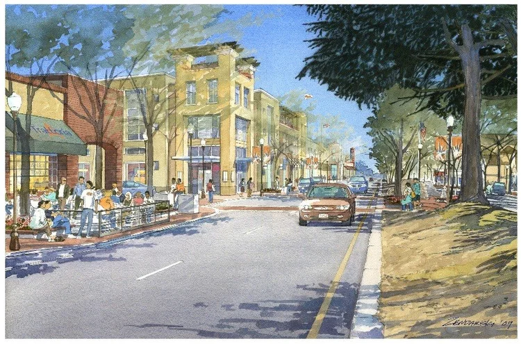 Downtown Plan, Morgan Hill CA — John G. Ellis Architect