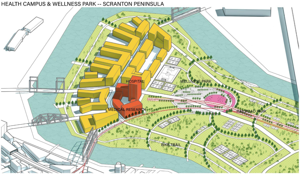 The Scranton Peninsula could be the site for an expansion of the Cleveland Health Campus.