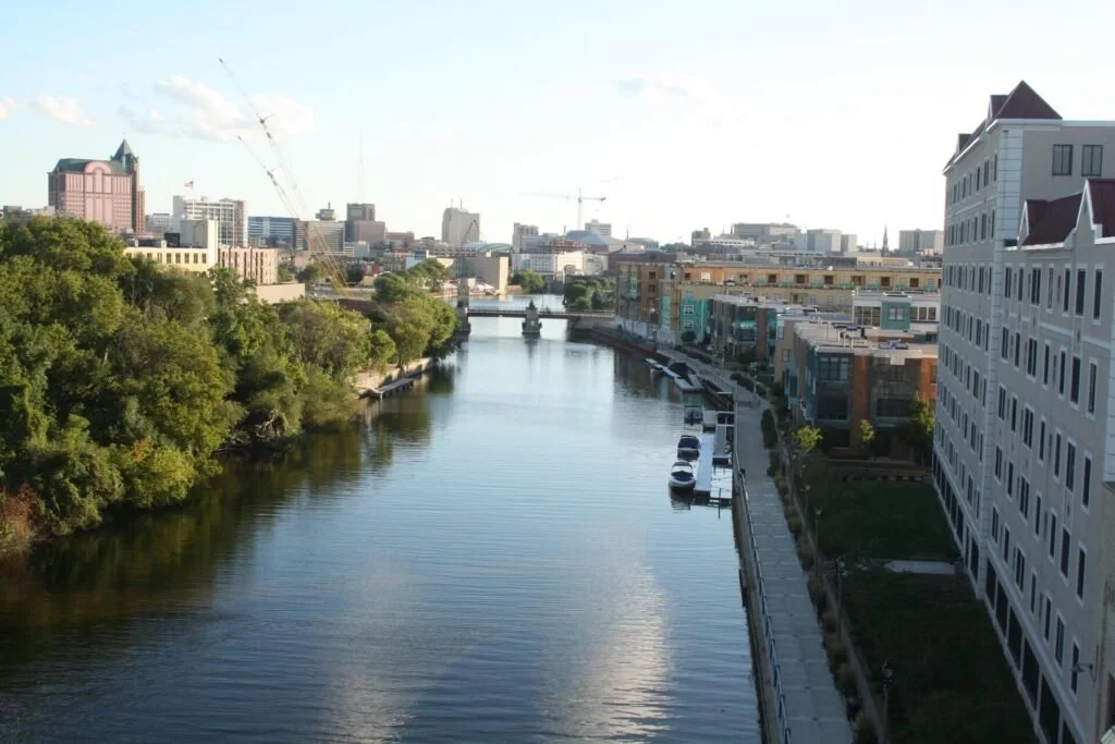 View of the extended Riverwalk.