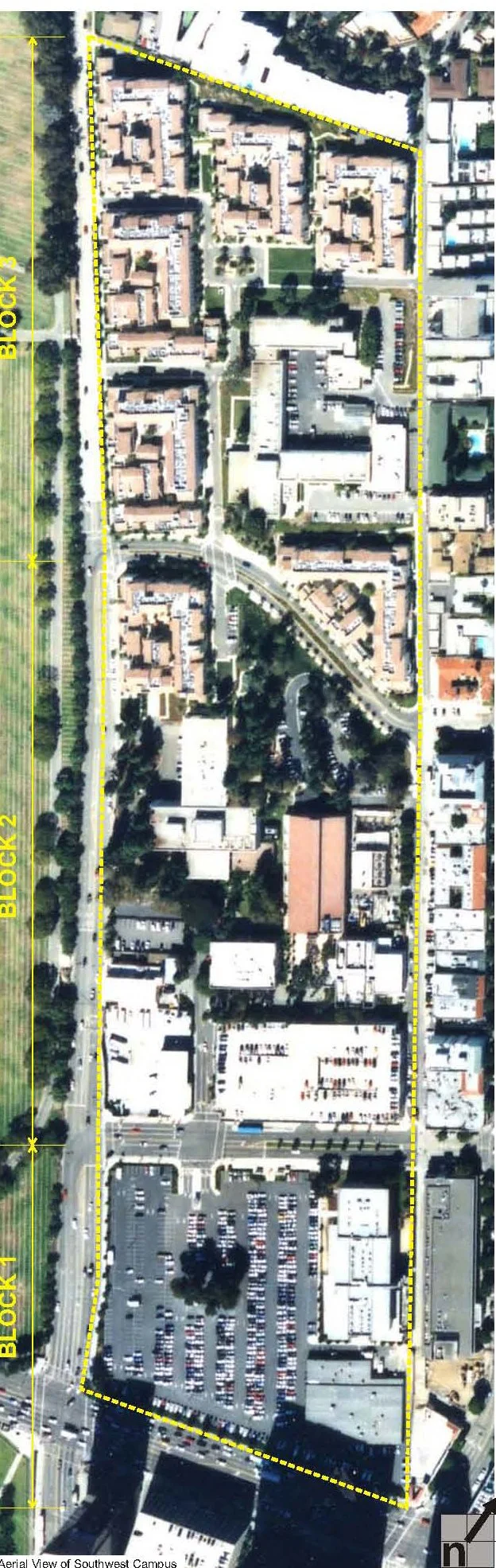 Aerial view of before.