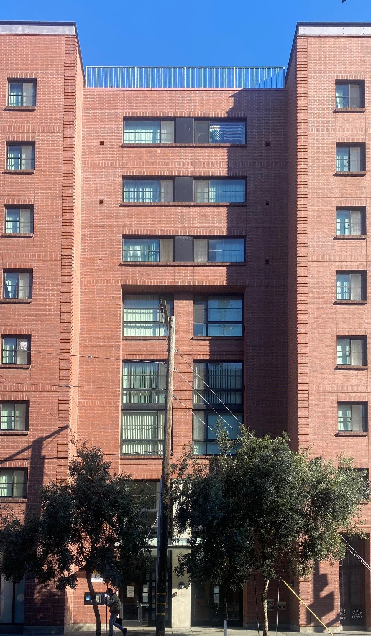 Elevation detail of entry.