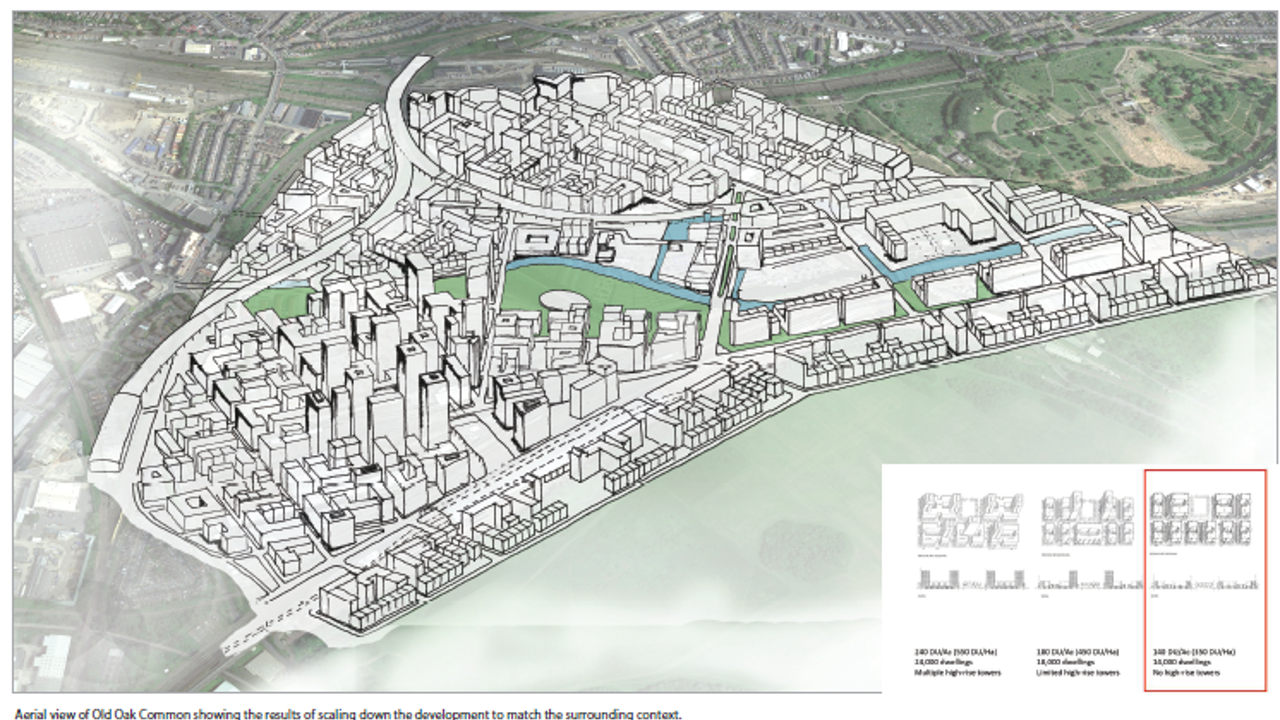 2017 Studio Team 4 proposed a high density option with a mixed-use cluster around the transit hub.