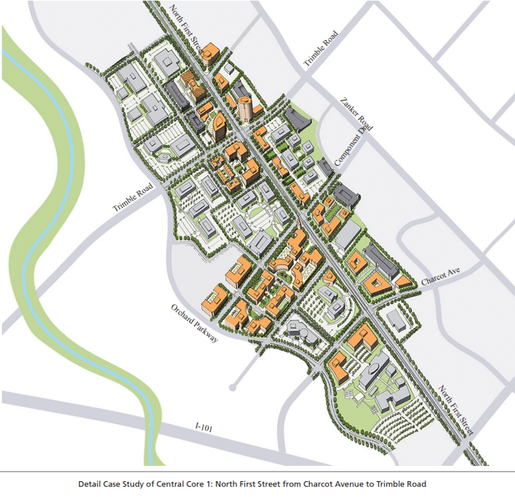 An example of new infill development adhering to the proposed urban design guidelines.