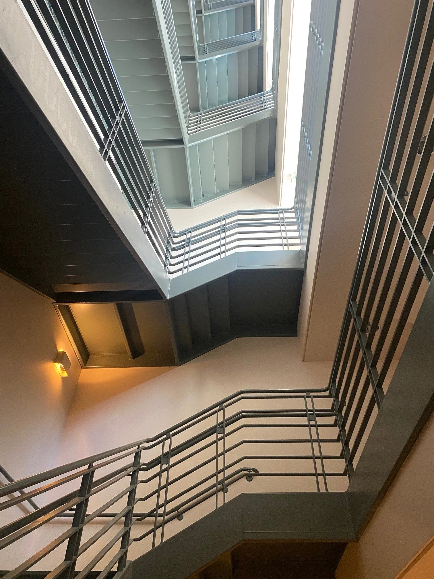 Federal policy promotes stair use in addition to elevators.