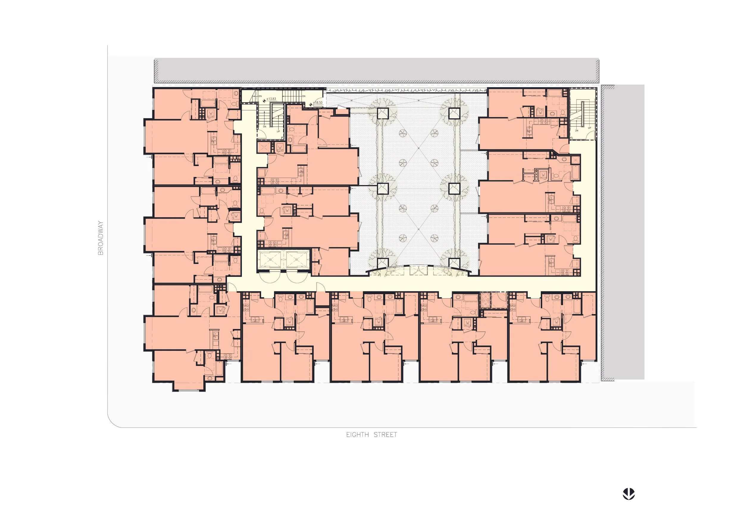Typical residential floor plan.