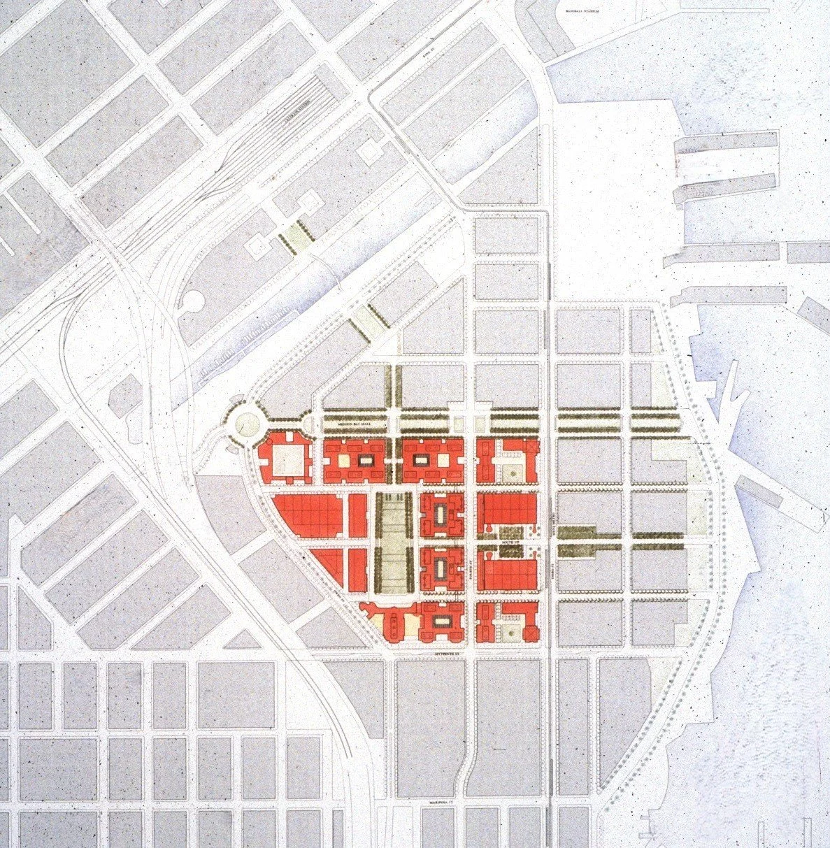 UCSF plan in the context of Mission Bay