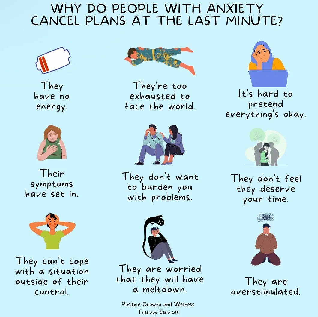 Avoidance often feels like the safest option when experiencing anxiety. Check in with those friends that cancel plans 🌱

#anxiety #mentalhealth
