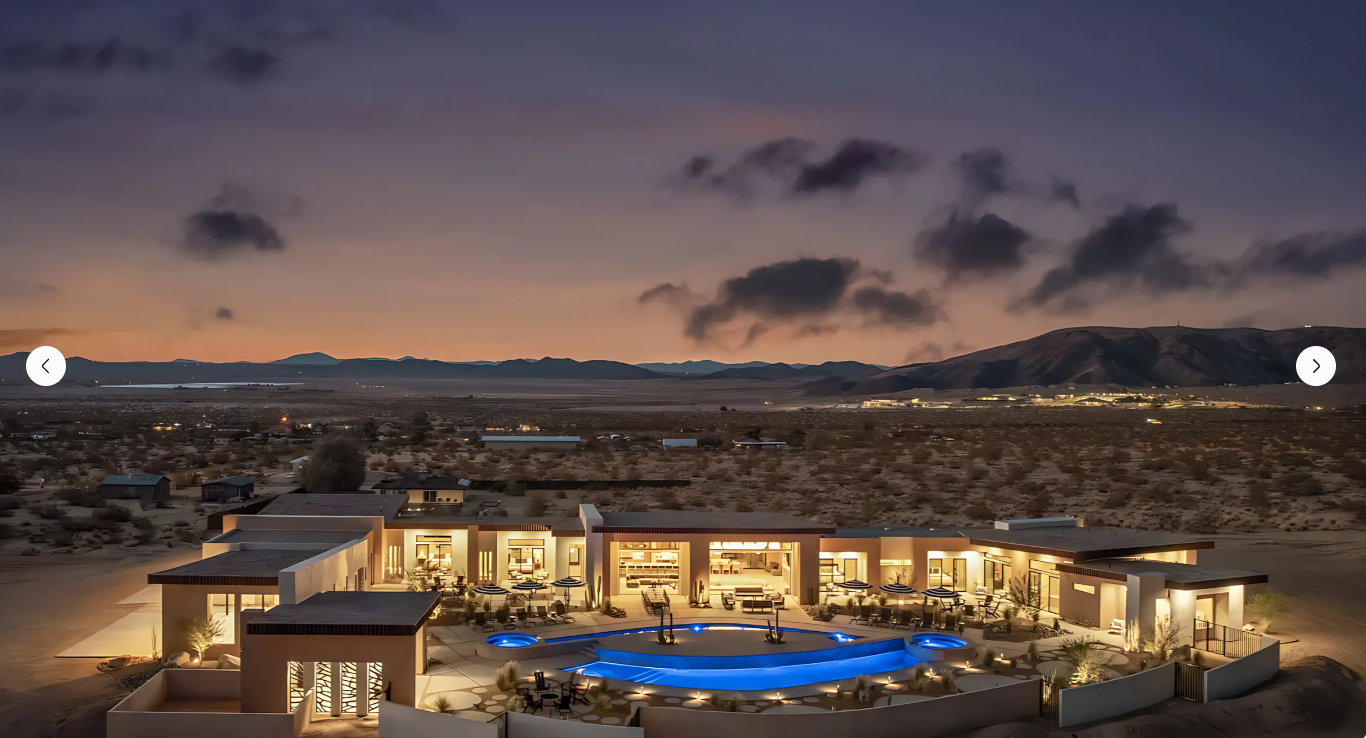 Desert retreat nighttime