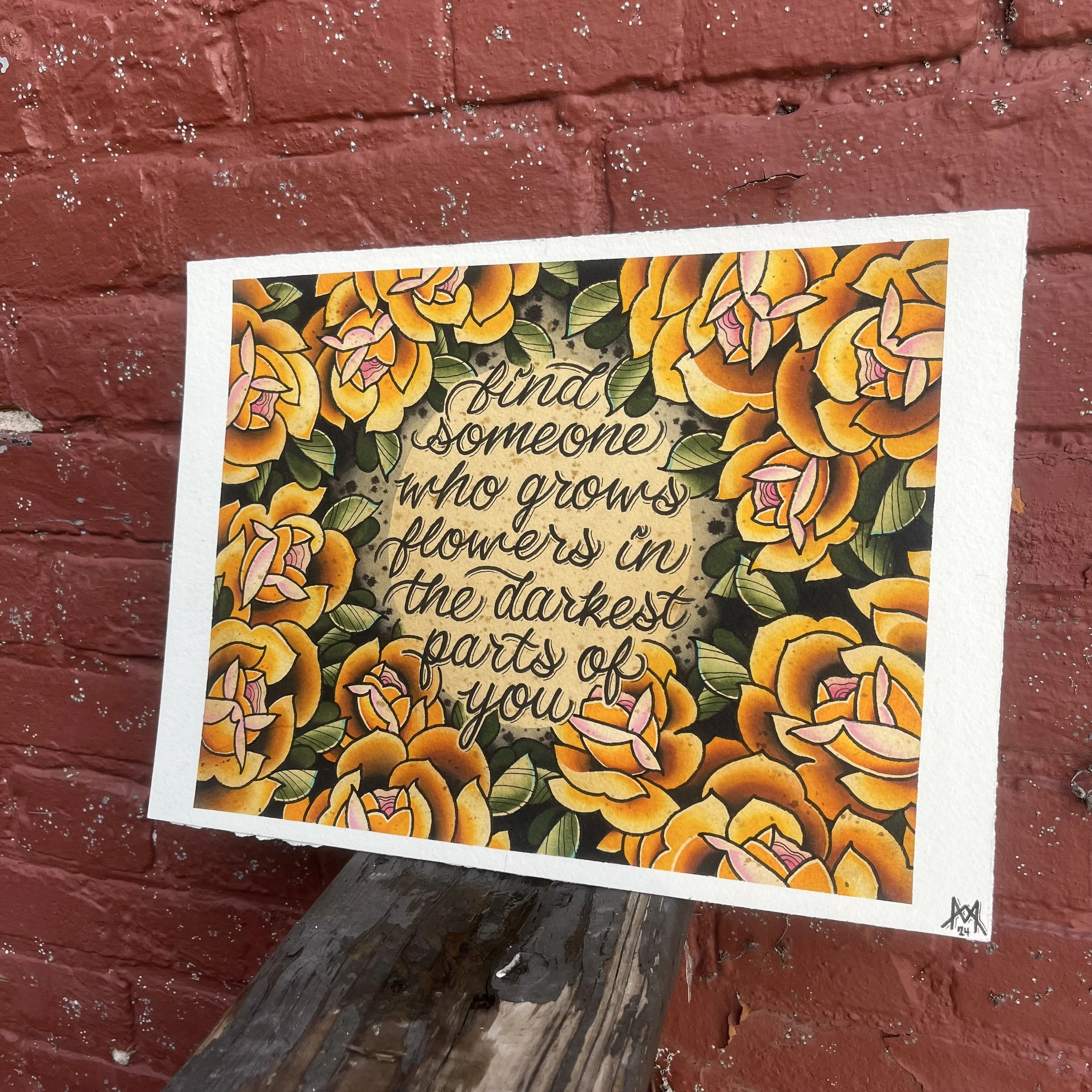 Sun To Me - Commission
FW Liquid Acrylic on 11”x14” 300lb Arches Cold Press