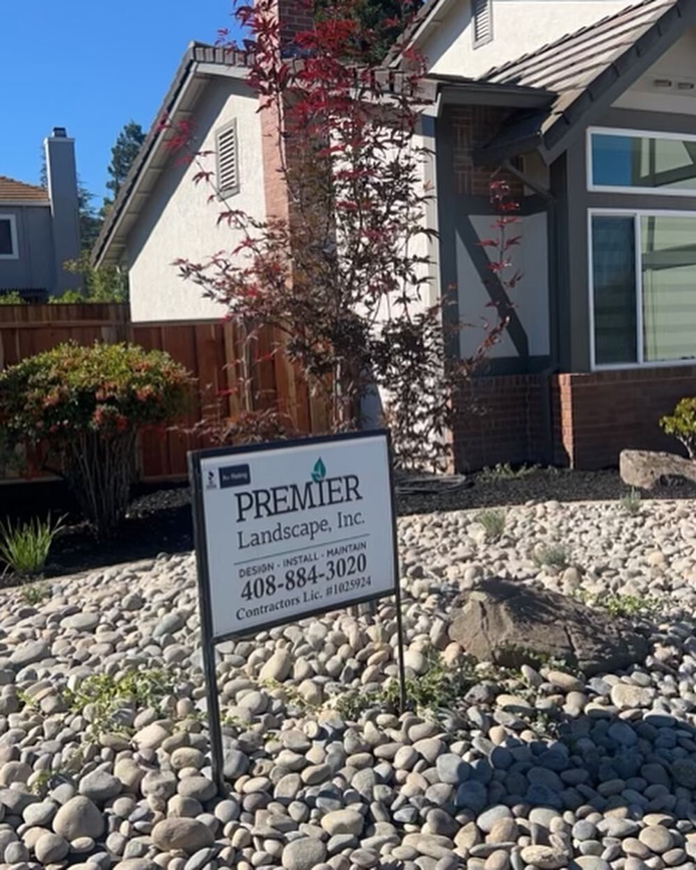 Finished product: Front and back yard remodel for our Award Winning Golf Pro Client ✅ #japaneseproduct #puttinggreen #premierlandscapeca #sanjose #almadenvalley #landscape