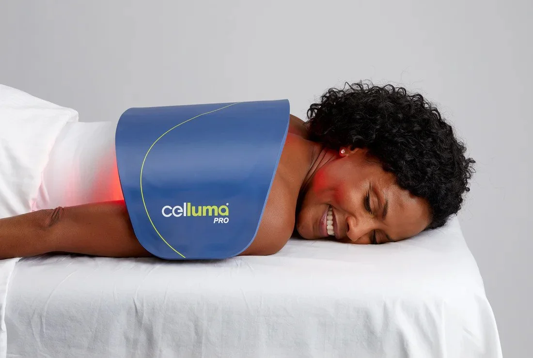 Celluma CONTOUR red light therapy session at Live In Vitality