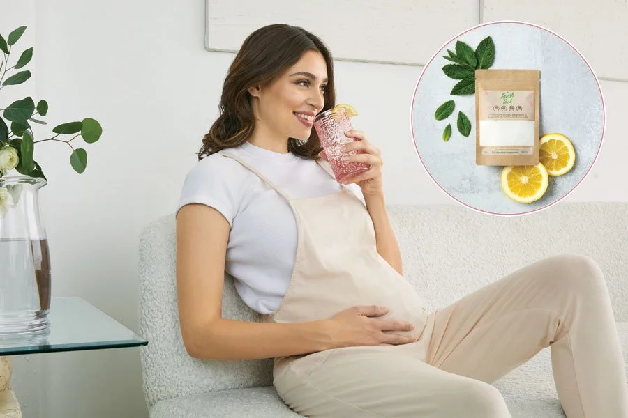 The Fresh Test - organic glucose beverage with lemon and mint