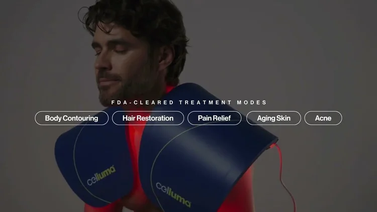 Celluma red light therapy session at Live In Vitality