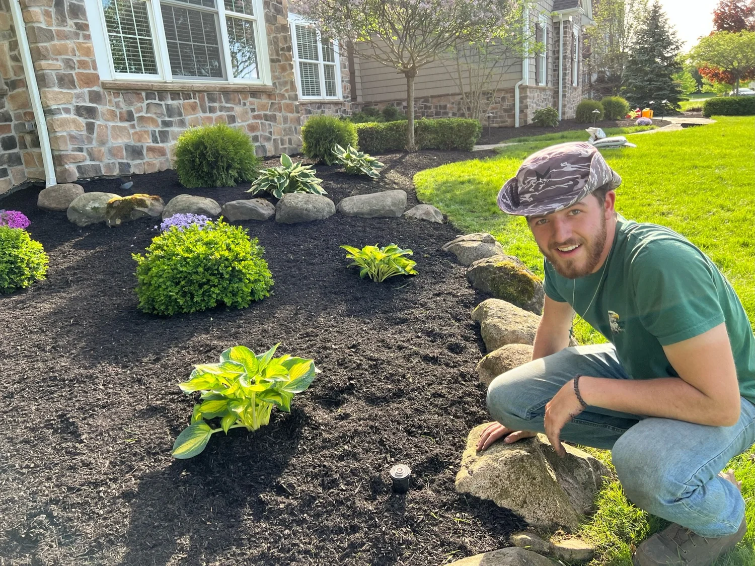 Nathan Meyer, owner of Eagle Scapes & Home Services in Aurora, Ohio