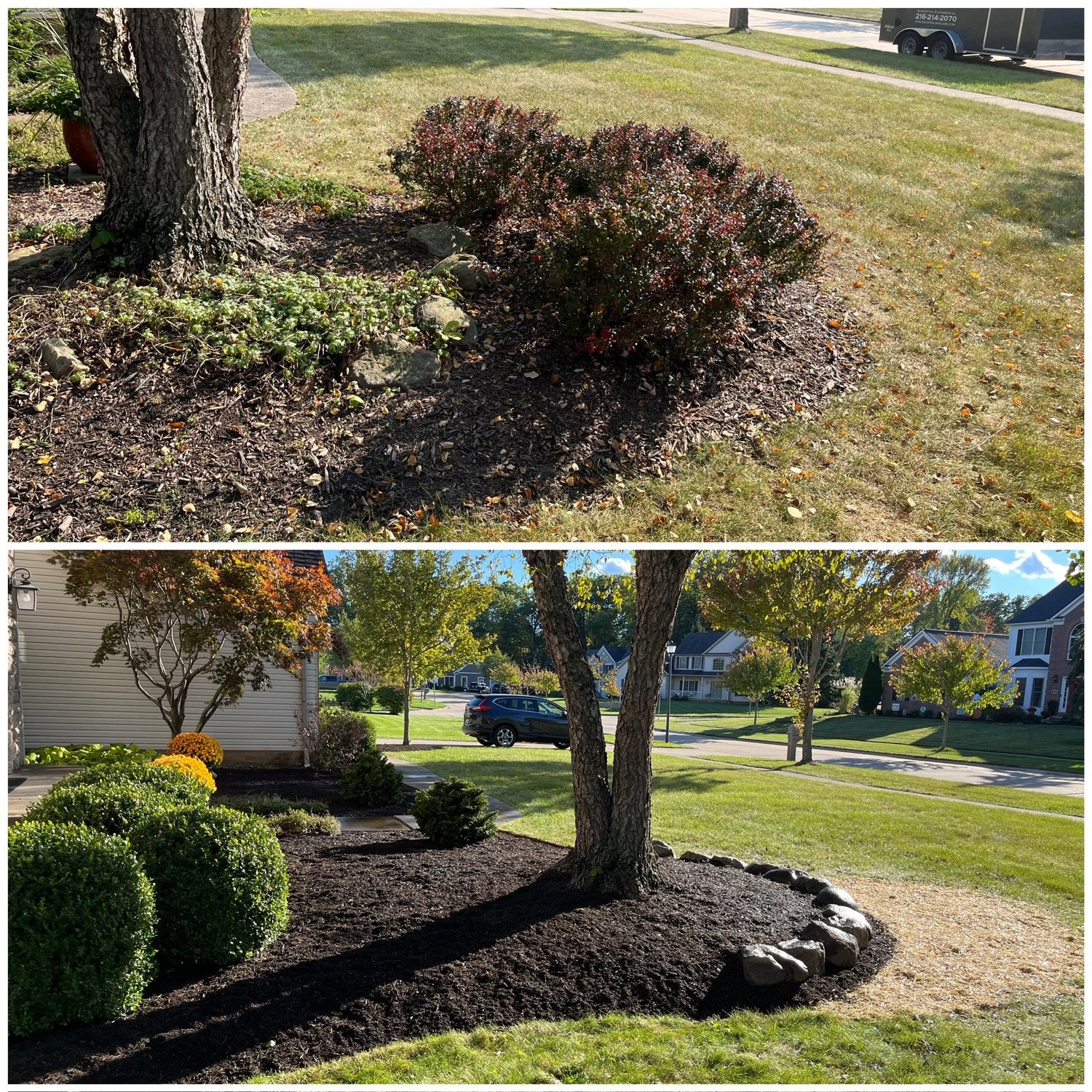 Eagle Scapes landscaping work in Chagrin Falls, Ohio