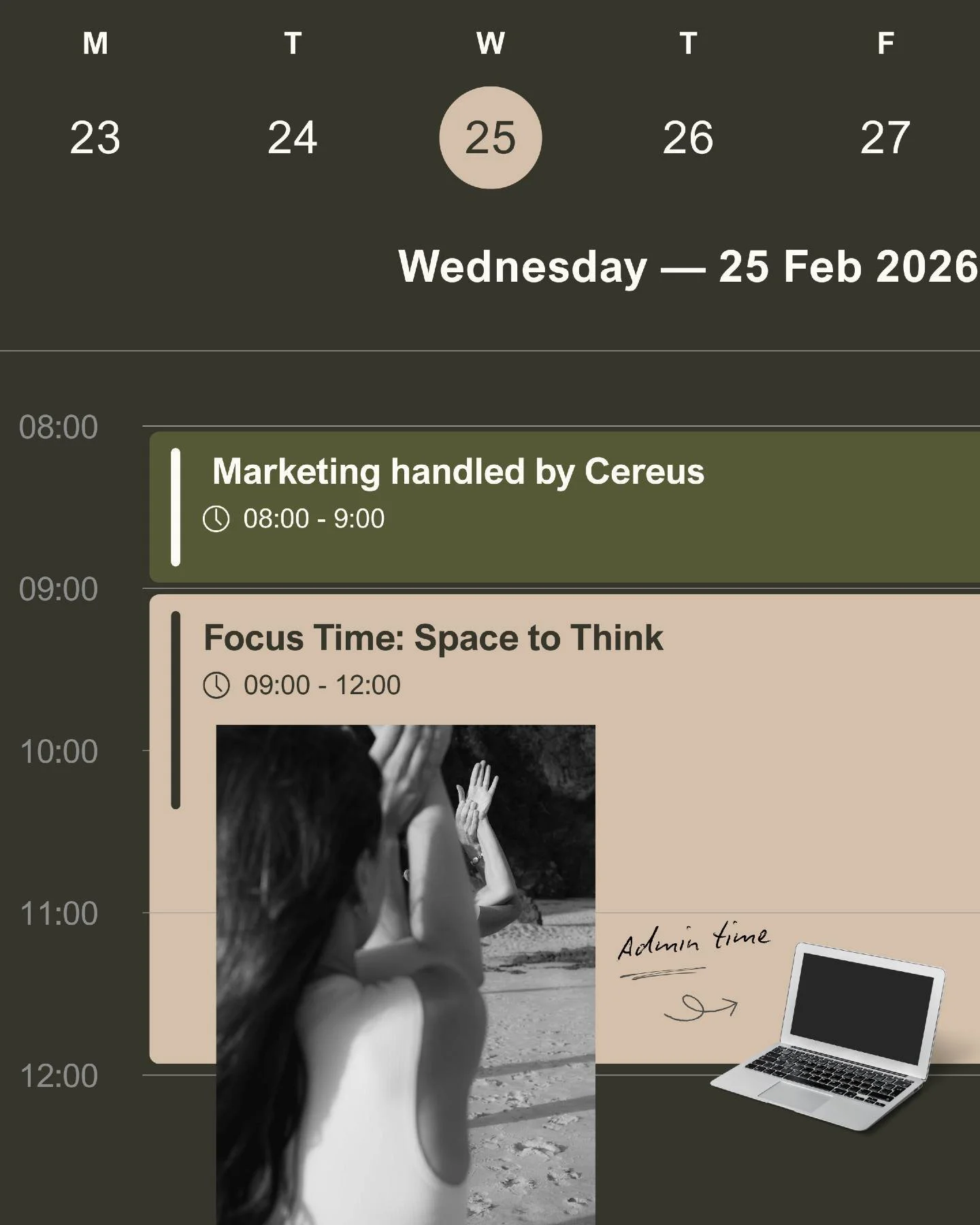 The best ideas usually come when there&rsquo;s finally room to think. When marketing isn&rsquo;t taking up every block on the calendar, there&rsquo;s time for the big-picture work that moves everything forward.

Focus on what matters most. We&rsquo;l