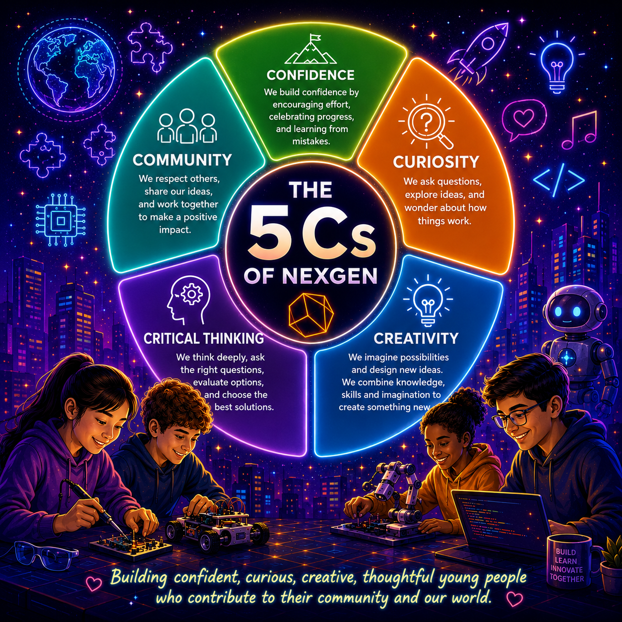 The 5Cs of Nexgen STEM School