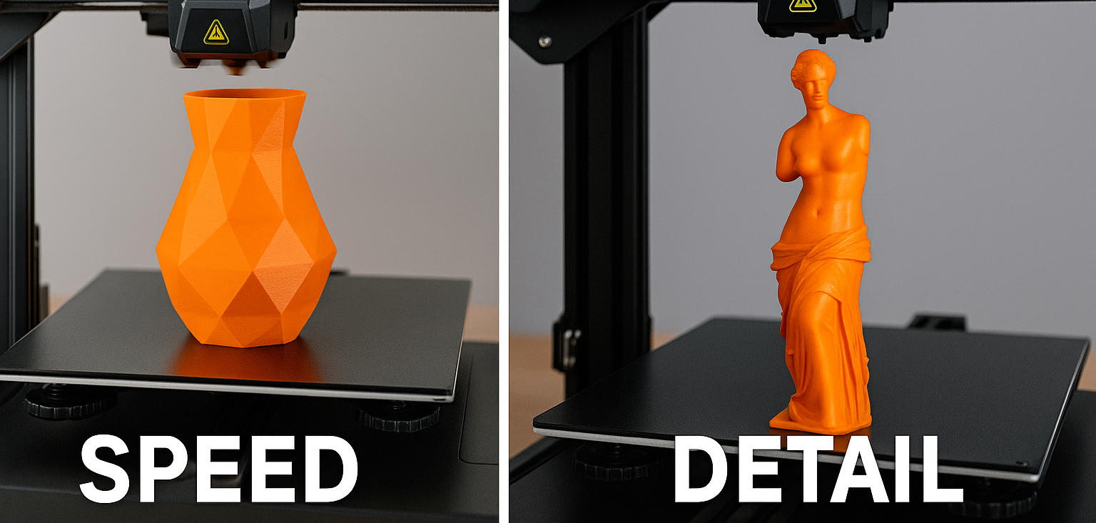 3d printer speed vs detail