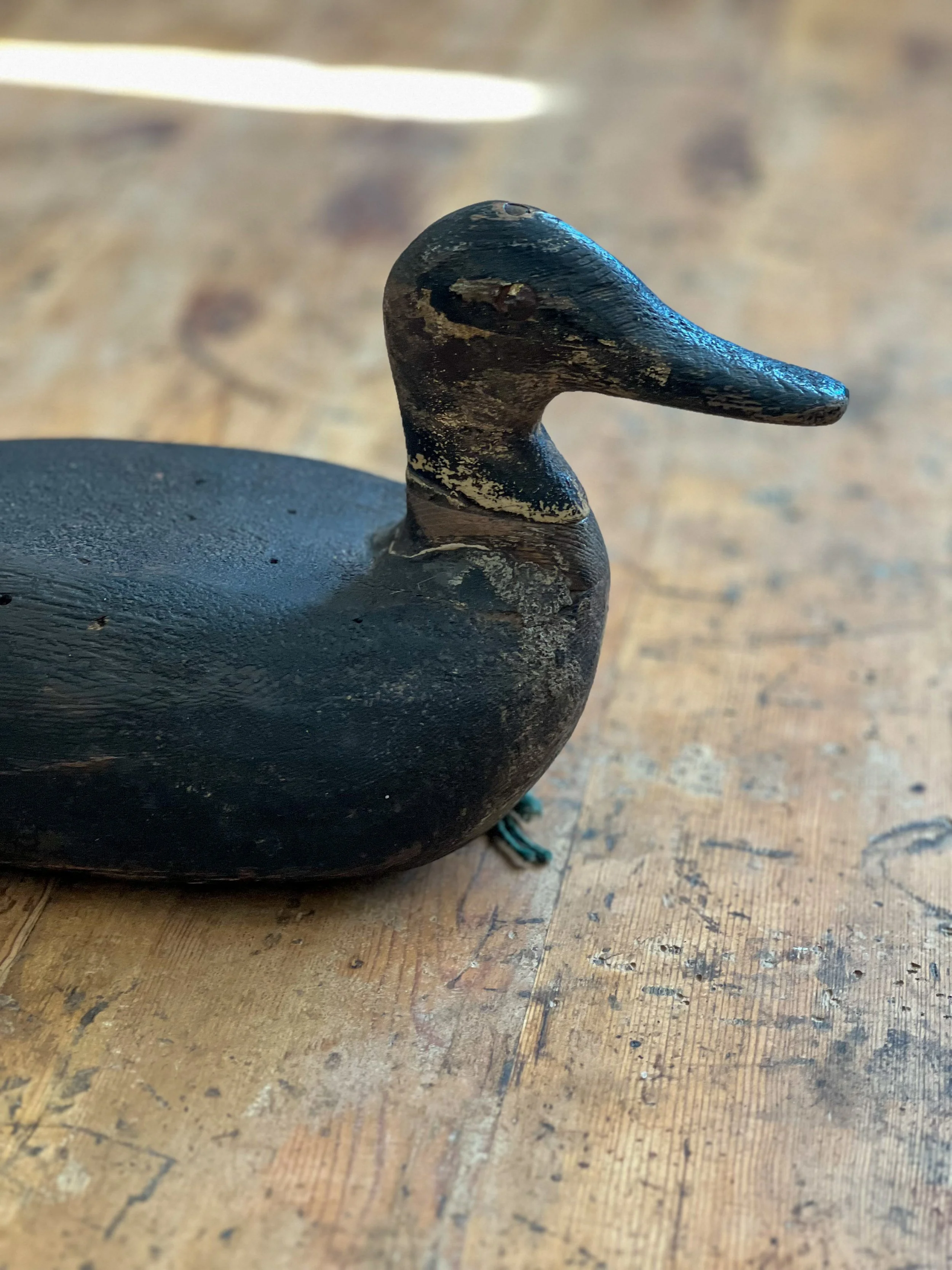Antique-folk-art-decoy-duck-wooden-2